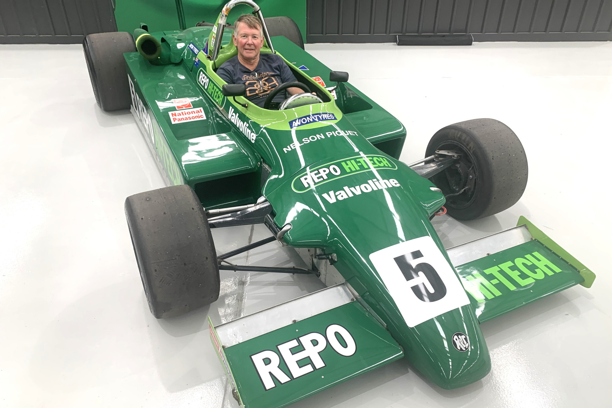 Michael Cumming living his dream in ex-Nelson Piquet Ralt RT4 AGP entry.