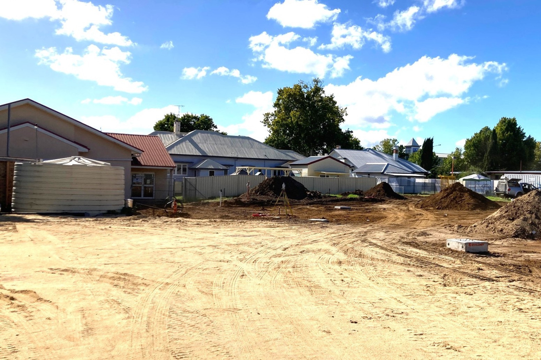 The Warwick building site off Stacey Street.