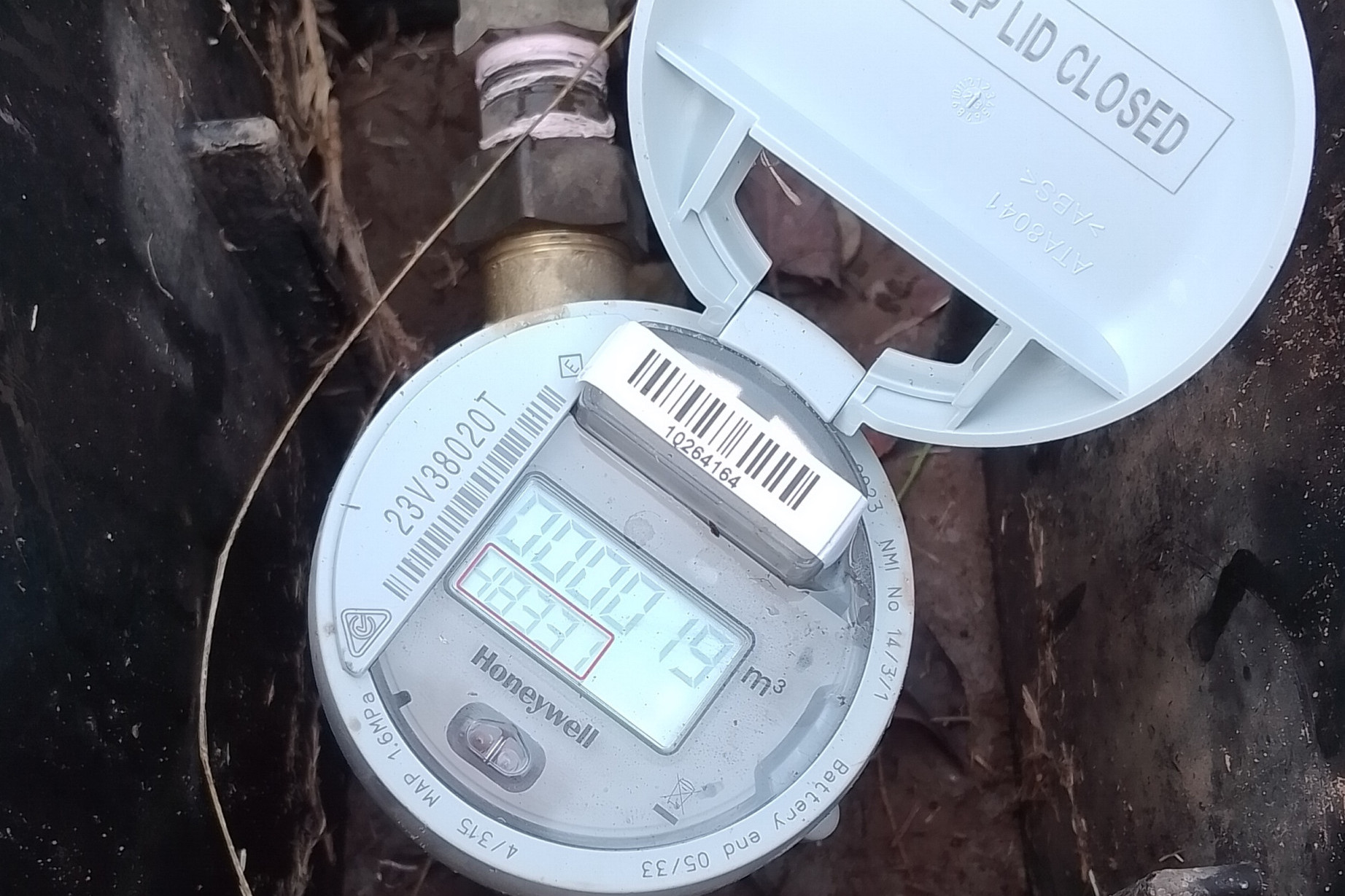 A Council installed smart water meter. Photo Jay Fegan.