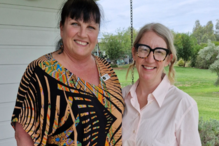 Mayors Bronwyn Petrie and Melissa Hamilton.